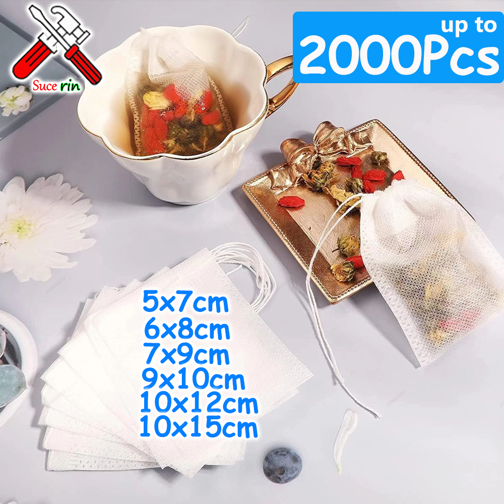 Herbal Wellness Products - 100-2000Pcs Disposable Tea Filter Bags Tea