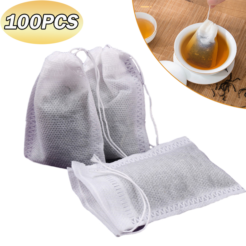 100Pcs Disposable Teabags Non- - Herbal Wellness Products reseña y precio