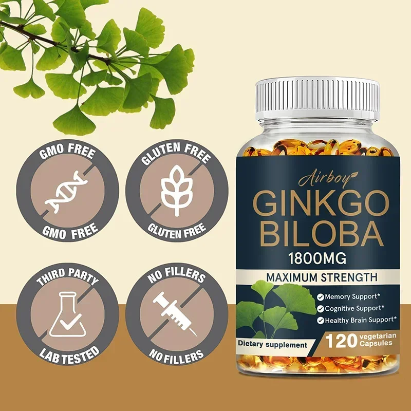 Ginkgo Biloba Supplement - Mem - Ginkgo Biloba Extract reseña y precio