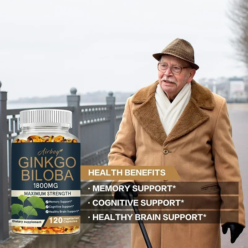 Ginkgo Biloba Supplement - Mem - Ginkgo Biloba Extract reseña y precio