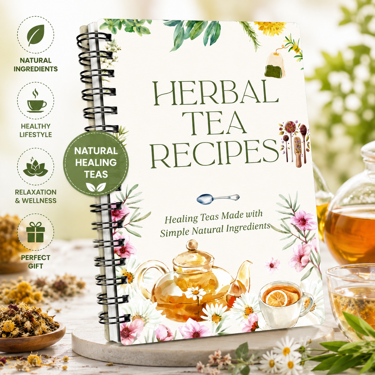 Herbal Tea Recipes Book – Natu - Natural Herbal Wellness reseña y precio