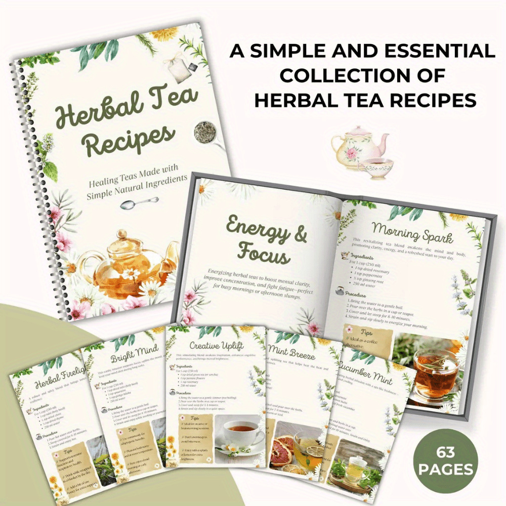 Herbal Tea Recipes Book – Natu - Natural Herbal Wellness reseña y precio