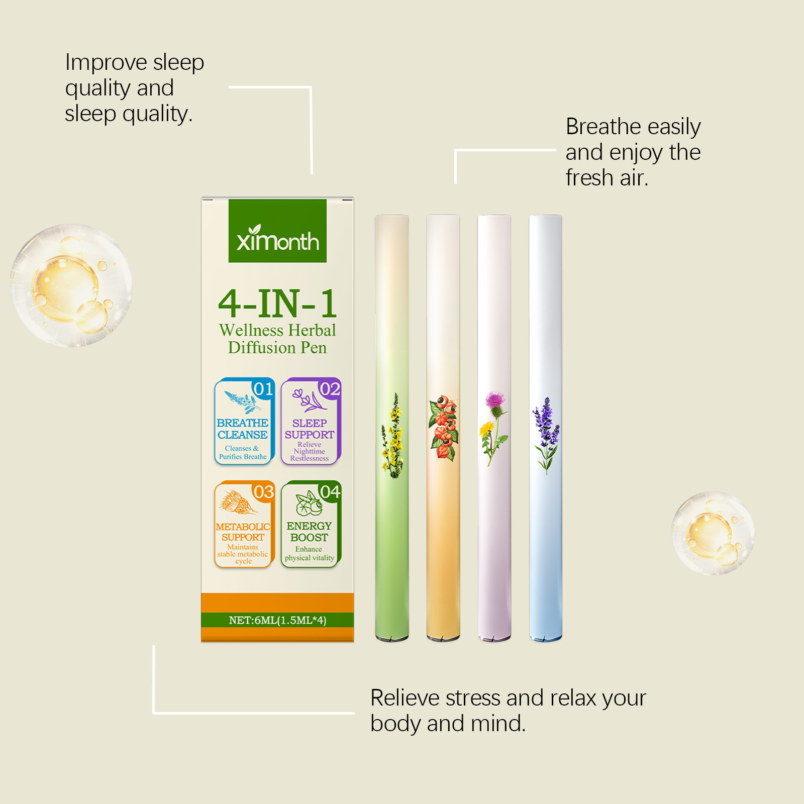 4 In 1 Herbal Energy Combo Sti - Natural Herbal Wellness reseña y precio