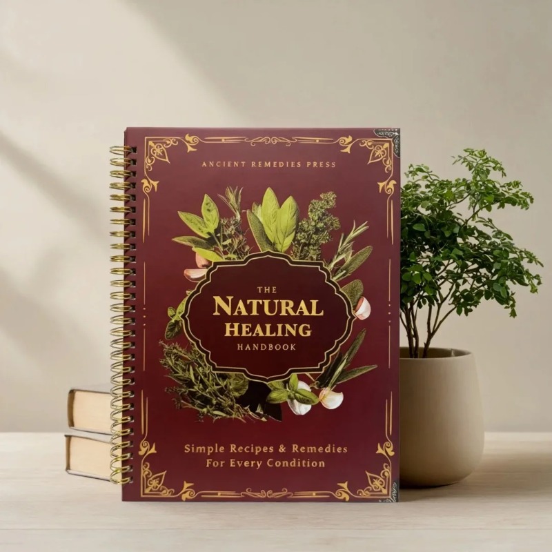 Natural Healing Manual Spiral  - Natural Herbal Wellness reseña y precio