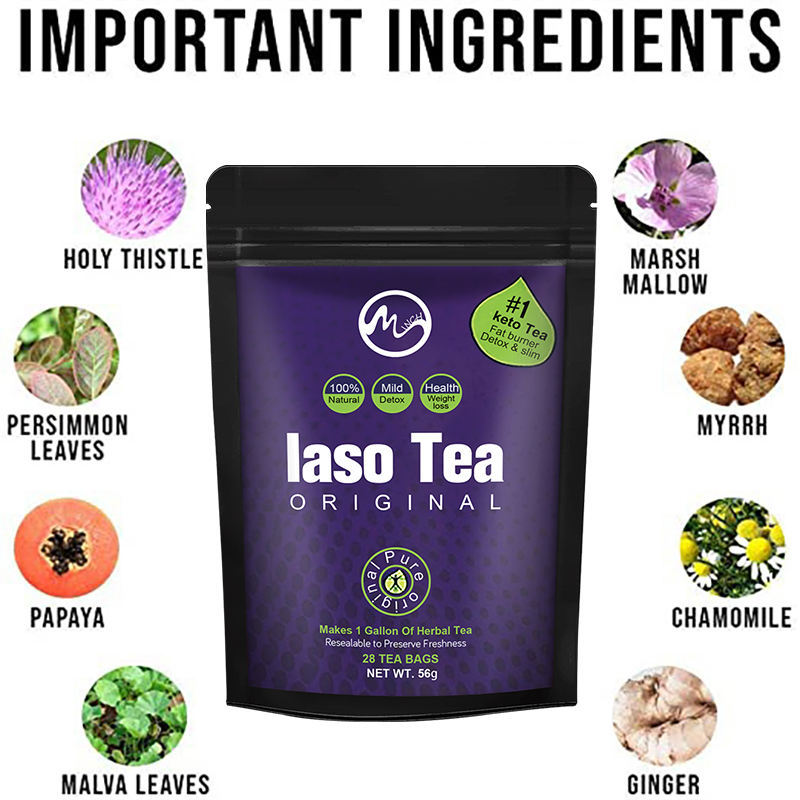 Laso Tea Detox IASO Cleanser S - Herbal Weight Gain reseña y precio