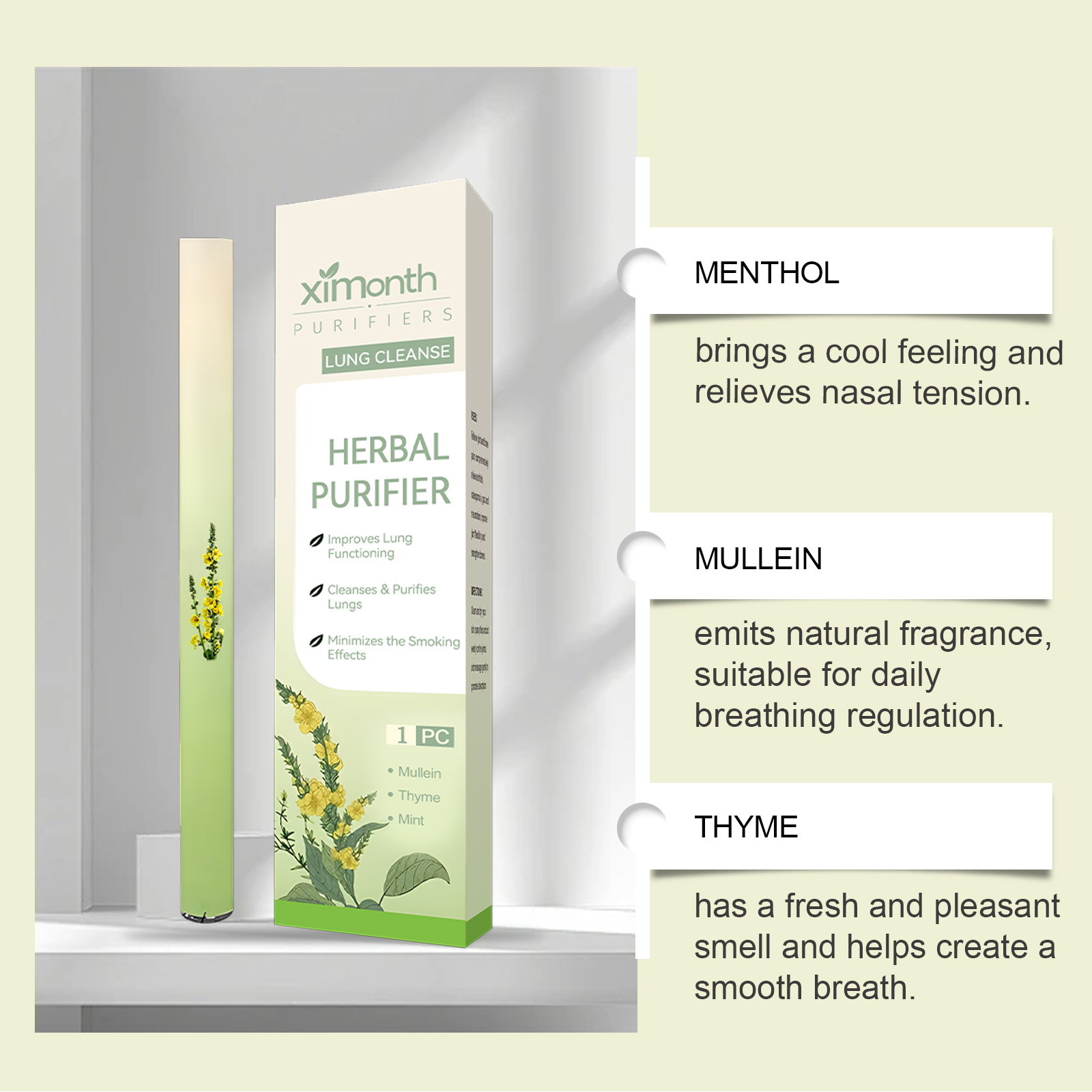 Natural Herbal Breathing Stick - Natural Herbal Wellness reseña y precio