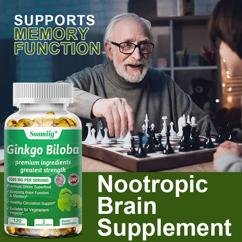 Ginko Biloba Capsules - Brain  - Ginkgo Biloba Extract reseña y precio
