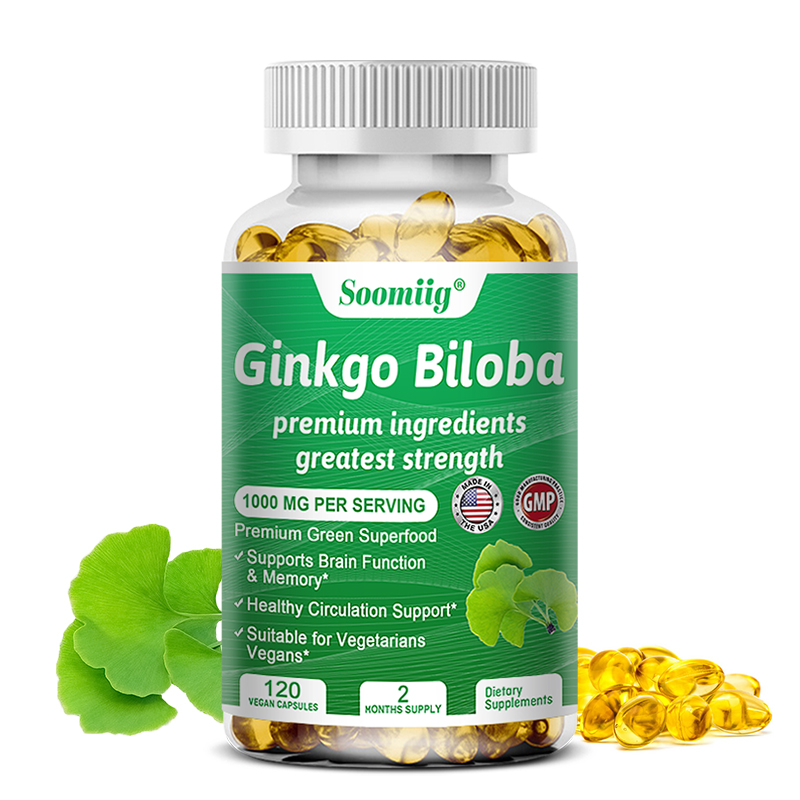 Ginko Biloba Capsules - Brain  - Ginkgo Biloba Extract reseña y precio