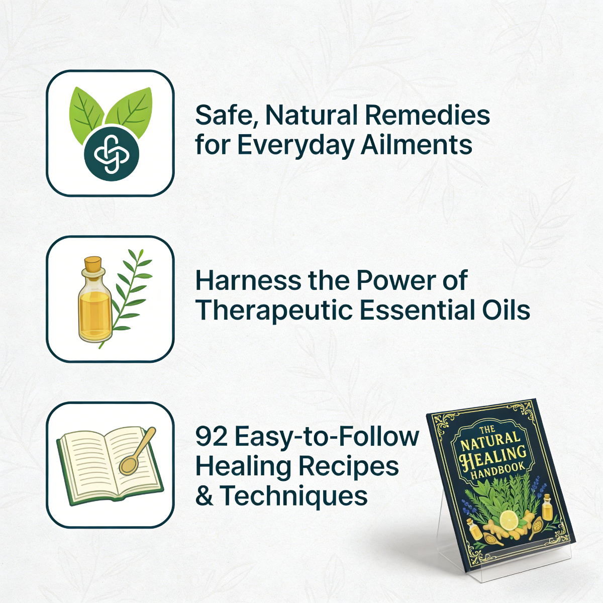 The Natural Healing Handbook:  - Natural Herbal Wellness reseña y precio