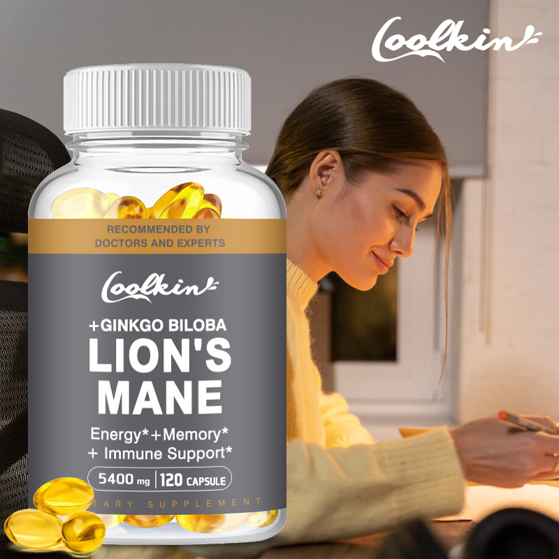 Coolkin Lion's Mane Mushroom E - Ginkgo Biloba Extract reseña y precio